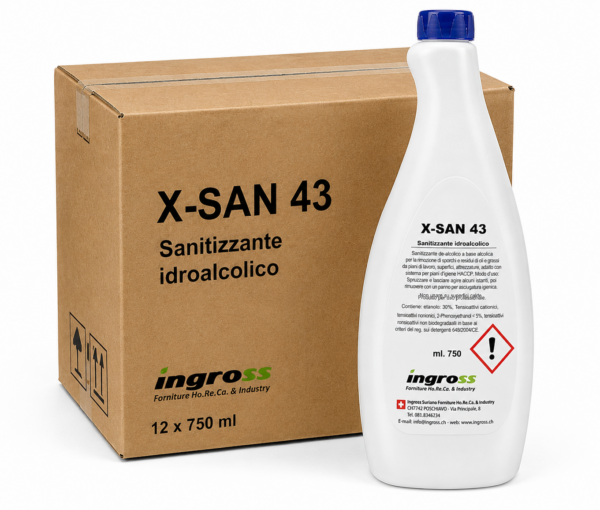X-SAN 43 désinfectant 12x750ml