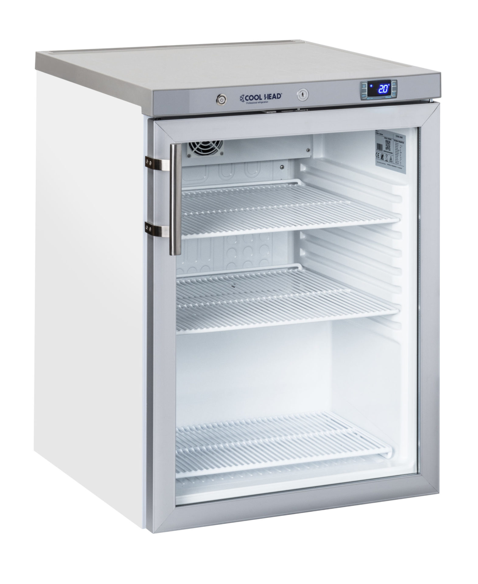 Kühlschrank 200 mit 1 Glastür Gastro-Kühlschrank 