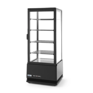 Aufsatz-Kühlvitrine 98 Liter - Schwarz