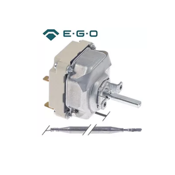 Thermostat EGO T.max. 190°C Arbeitsbereich 100-190°C 3-polig 3NO 16A Fühler ø 6mm Fühler L 133mm