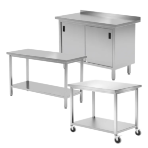 Tables en inox