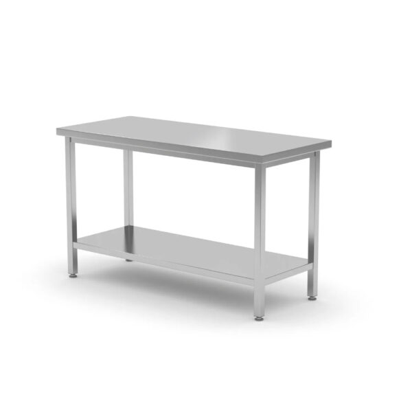 Mitteltisch mit Ablage – verschraubt, Tiefe 600 mm