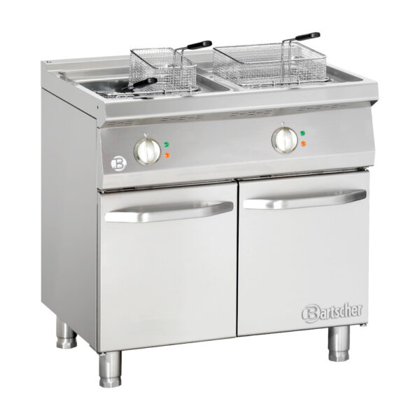 Friteuse élect., 2 cuves à 15 litres