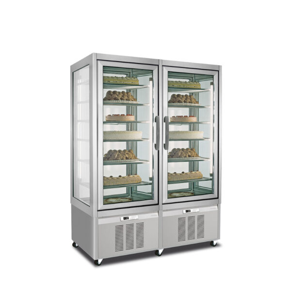 Mondial - Vitrine verticale positive/négative 4 faces vitrées ONLYVISION N 800