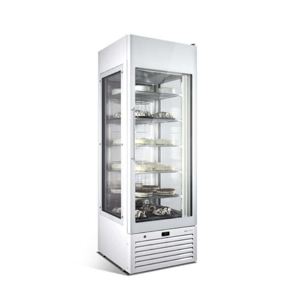 Framec - Ausstellervitrine mit 3 verglasten Seiten VENERE 70 PS