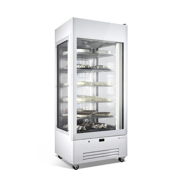 Framec - Ausstellervitrine mit 3 verglasten Seiten VENERE 90 PS