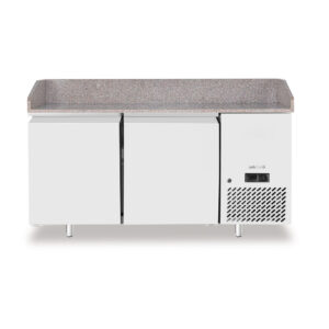 Arktic Banco pizza con piano di lavoro in granito, 2 porte