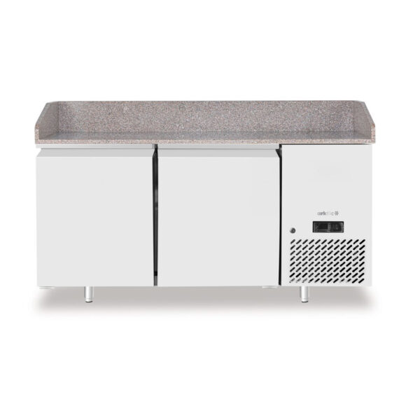 Arktic Banco pizza con piano di lavoro in granito, 2 porte