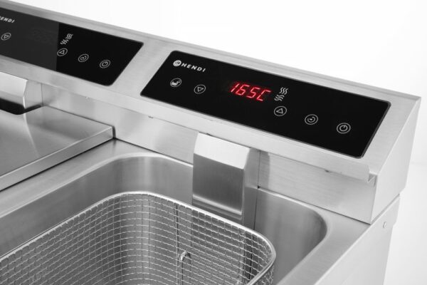 HENDI Friggitrice ad induzione con rubinetti di scarico - 2 x 8 l - immagine 5