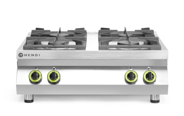 HENDI Cuisinière à gaz de table - 4 feux Kitchen Line
