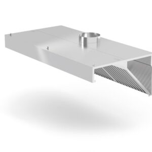 HENDI Cappa estrattore montata a parete, angolata, senza illuminazione - 1000x700mm