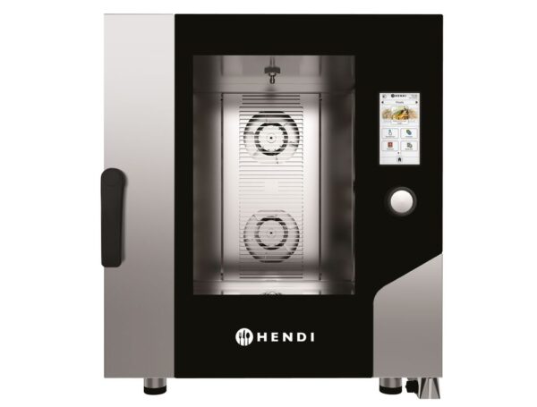 HENDI Konvektionsdampfgarer – Touch 7 x GN 1/1, elektrisch, mit direktem Dampf und Touchscreen-Steuerung