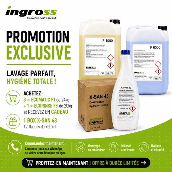 KIT PRODUITS DE NETTOYAGE CUISINE PROFESSIONNELLE – PACK COMPLET RESTAURATION