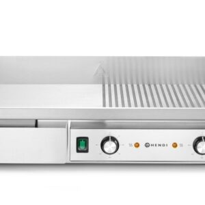 HENDI Grill, halb glatt, halb gerippt