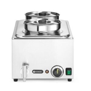 HENDI Set: Bagno-maria Ranger + 2 contenitori da 4L con coperchio