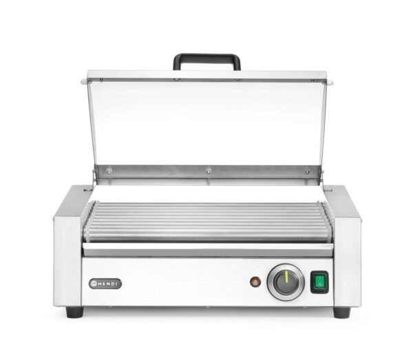 HENDI Rollengrill, 1-Zone mit Energiesparabdeckung - 9 Rollen – Image 2