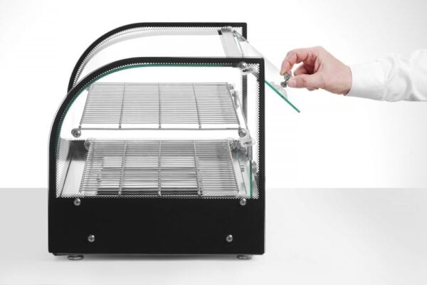 HENDI Vitrine de table chauffante deux niveaux 45 L – Image 5