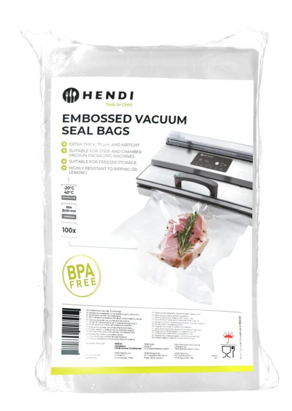 HENDI Geprägte Vakuumversiegelungsbeutel - 150x250 mm