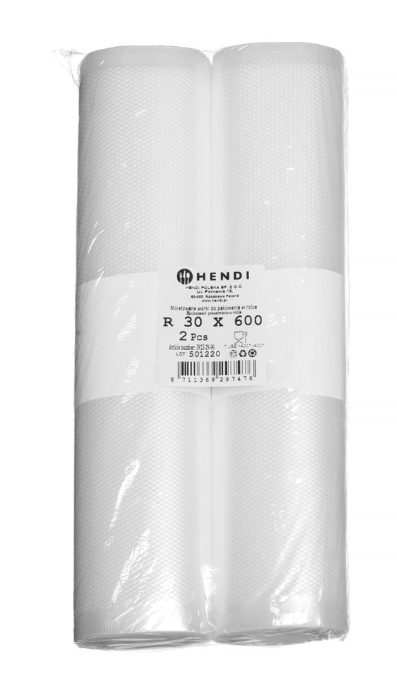 HENDI Geprägte Vakuumbeutelrolle für die Aufbewahrung von Lebensmitteln - 6000x300 mm