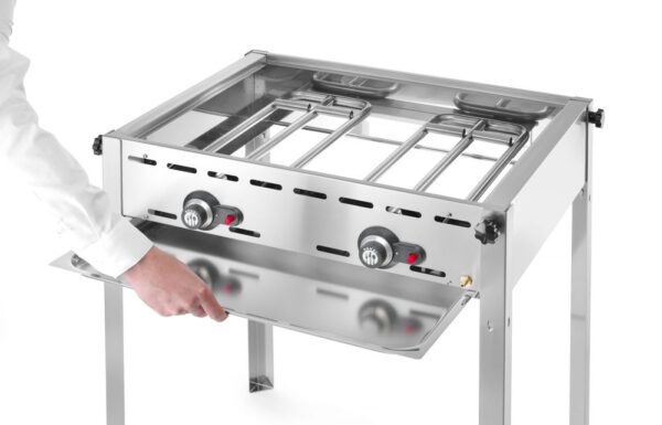 HENDI Grillsystem Green Fire mit 2 Brennern – Bild 4