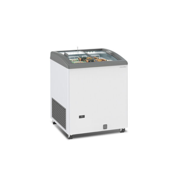 Mondial - Congelatore orizzontale a vetri scorrevoli curvi SILE 170 GTC LED