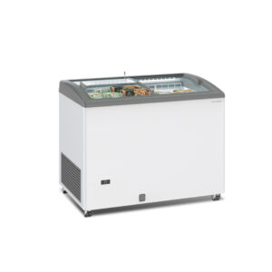 Mondial - Congelatore orizzontale a vetri scorrevoli curvi SILE 300 GTC LED