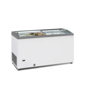 Mondial - Congelatore orizzontale a vetri scorrevoli curvi SILE 500 GTC LED