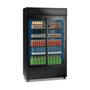 Mondial - Espositore refrigerato per bevande con porte scorrevoli JUMBO 1100 SD