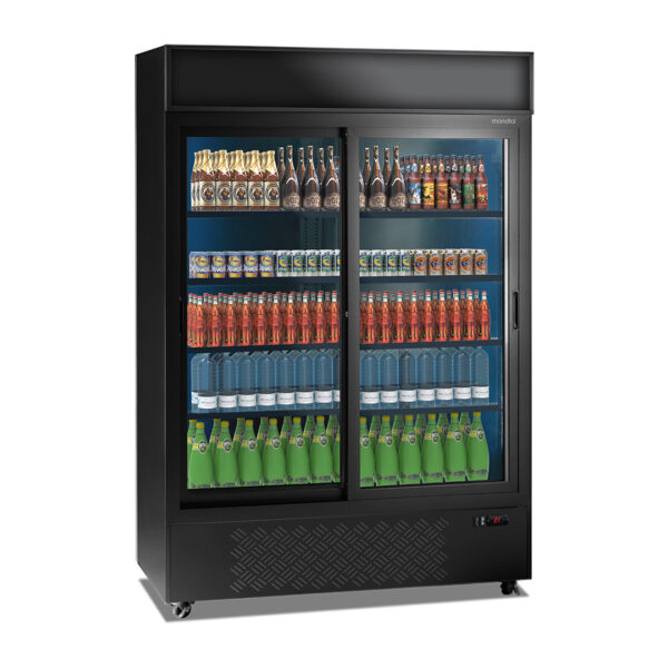 Mondial - Espositore refrigerato per bevande con porte scorrevoli JUMBO 1300 SD