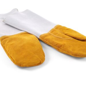 HENDI Leder-Grillhandschuhe hitzebeständig – 2 Stück