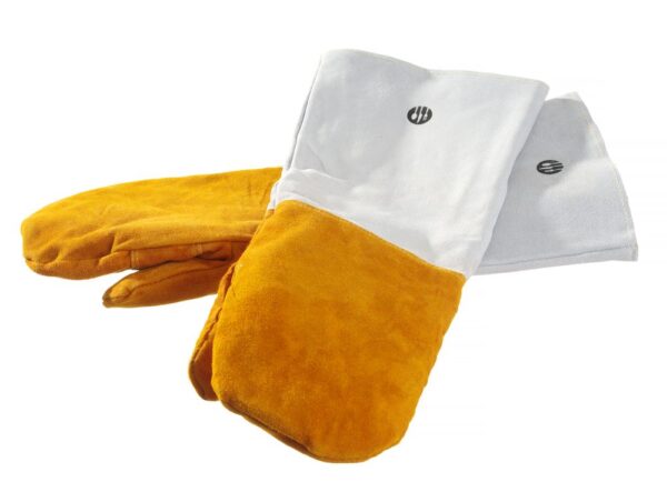 HENDI Leder-Grillhandschuhe hitzebeständig – 2 Stück - immagine 4