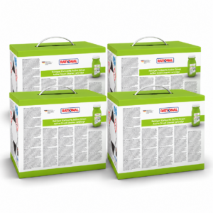 Vier Packungen RATIONAL Active Green Reiniger-Kartuschen für iCareSystem AutoDose mit je 6 Kartuschen.